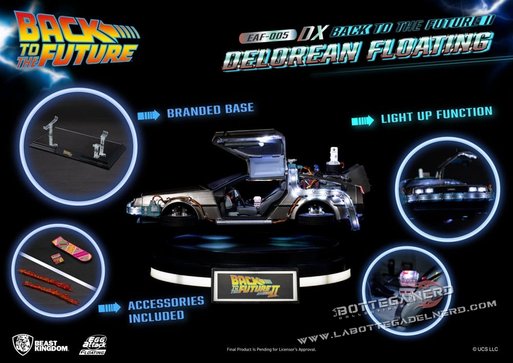 Back to the Future II - Floating DeLorean Deluxe Version 22cm - immagine 9