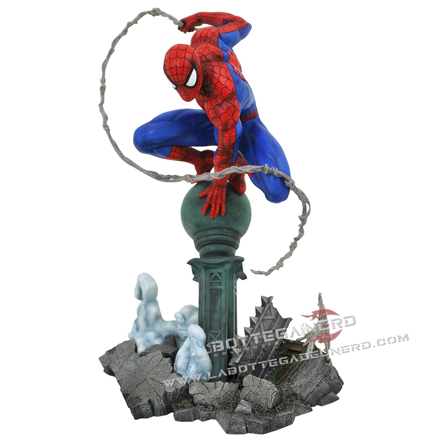 Marvel Comic - Gallery PVC Statue Spider-Man Lamppost 25cm - immagine 3
