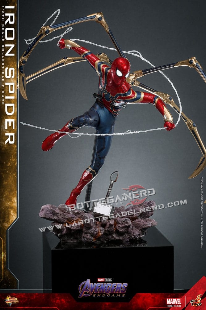 Avengers: Endgame - Action Figure 1/6 Iron Spider 28cm - immagine 10