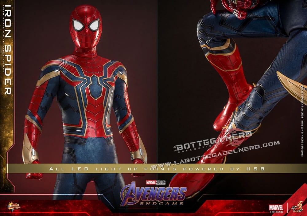 Avengers: Endgame - Action Figure 1/6 Iron Spider 28cm - immagine 8