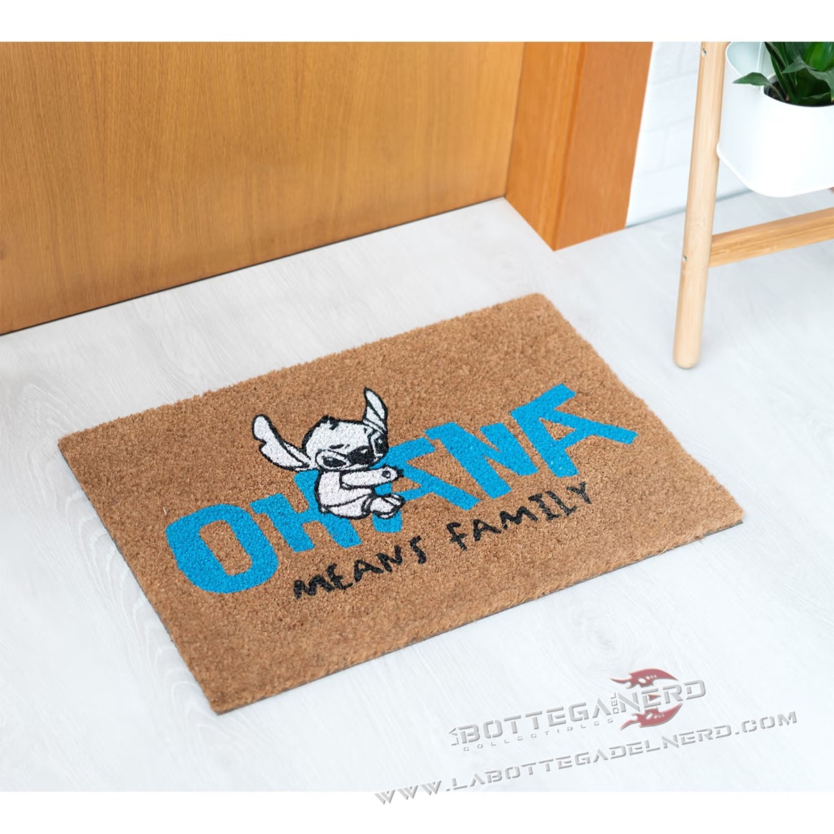 ZERBINO IN FIBRA - LILO & STITCH Marrone 40x60
