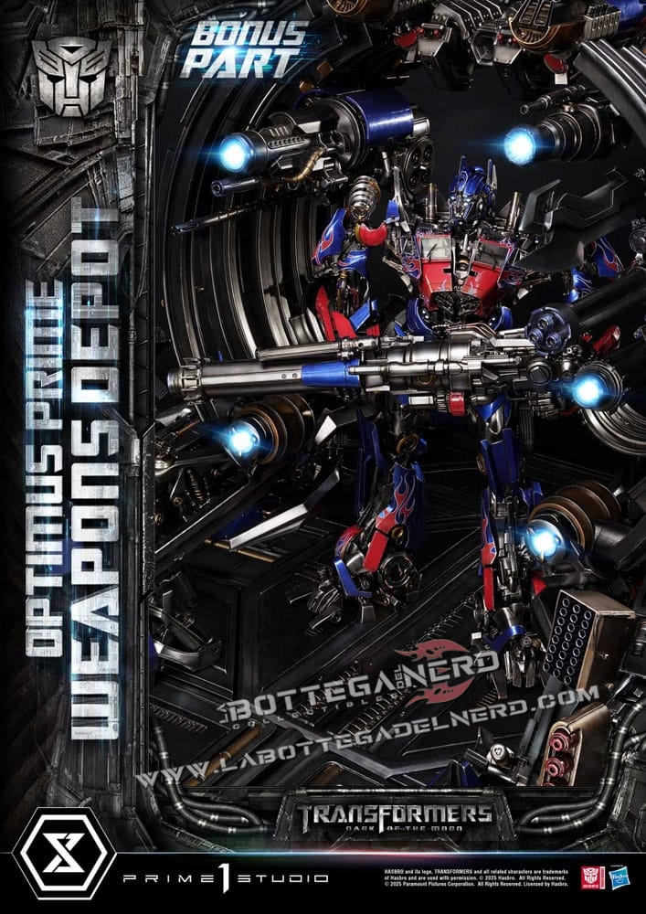Transformers: Dark of the Moon - Museum Masterline Statue Optimus Prime Weapons Depot (Bonus Version) 127cm - immagine 2