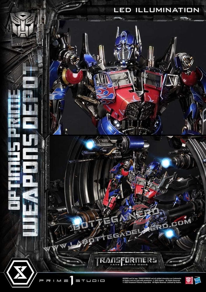 Transformers: Dark of the Moon - Museum Masterline Statue Optimus Prime Weapons Depot (Bonus Version) 127cm - immagine 4