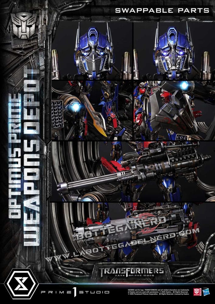 Transformers: Dark of the Moon - Museum Masterline Statue Optimus Prime Weapons Depot (Bonus Version) 127cm - immagine 3