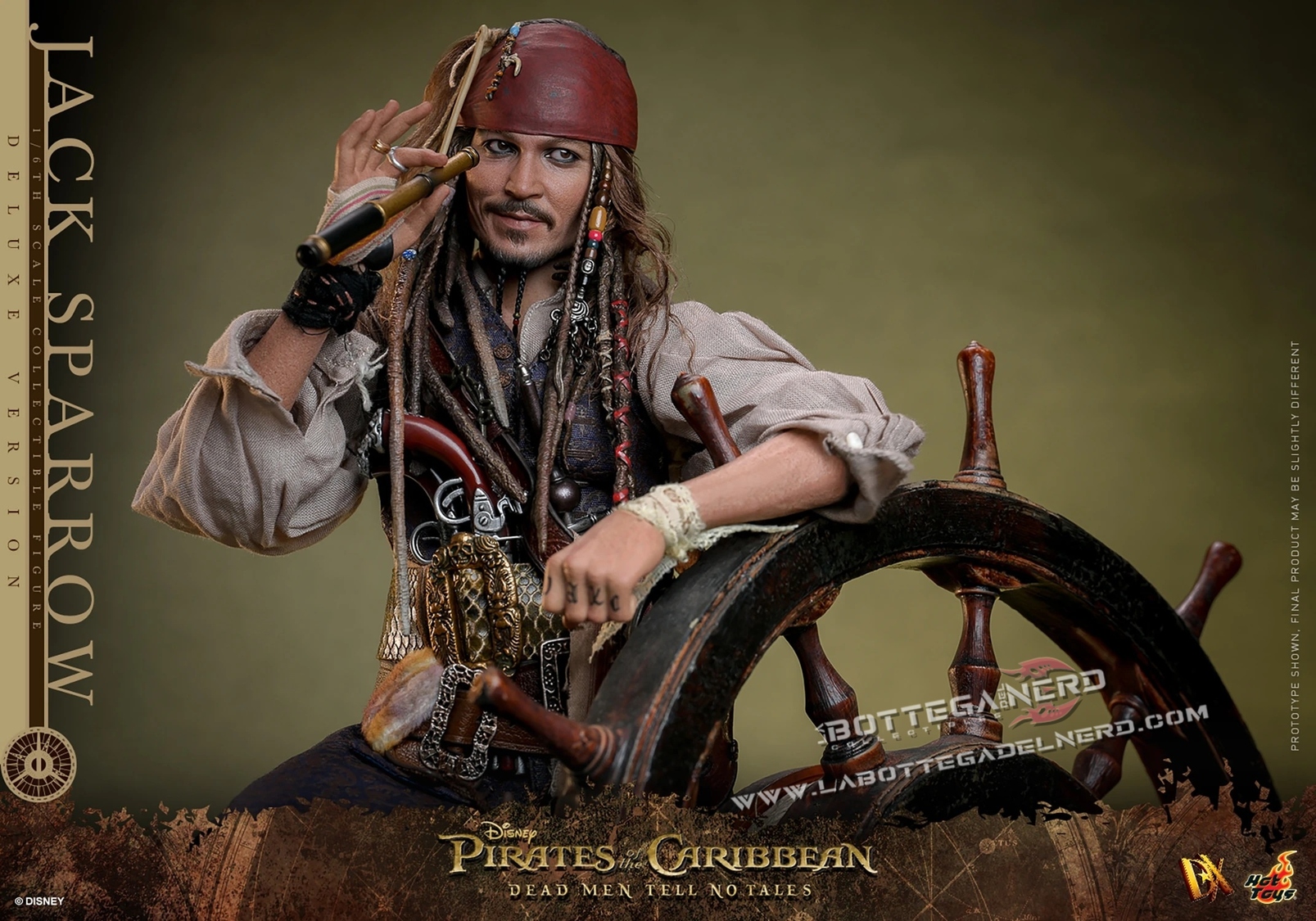 Pirates of the Caribbean - Jack Sparrow Action Figure Deluxe 30cm - immagine 4