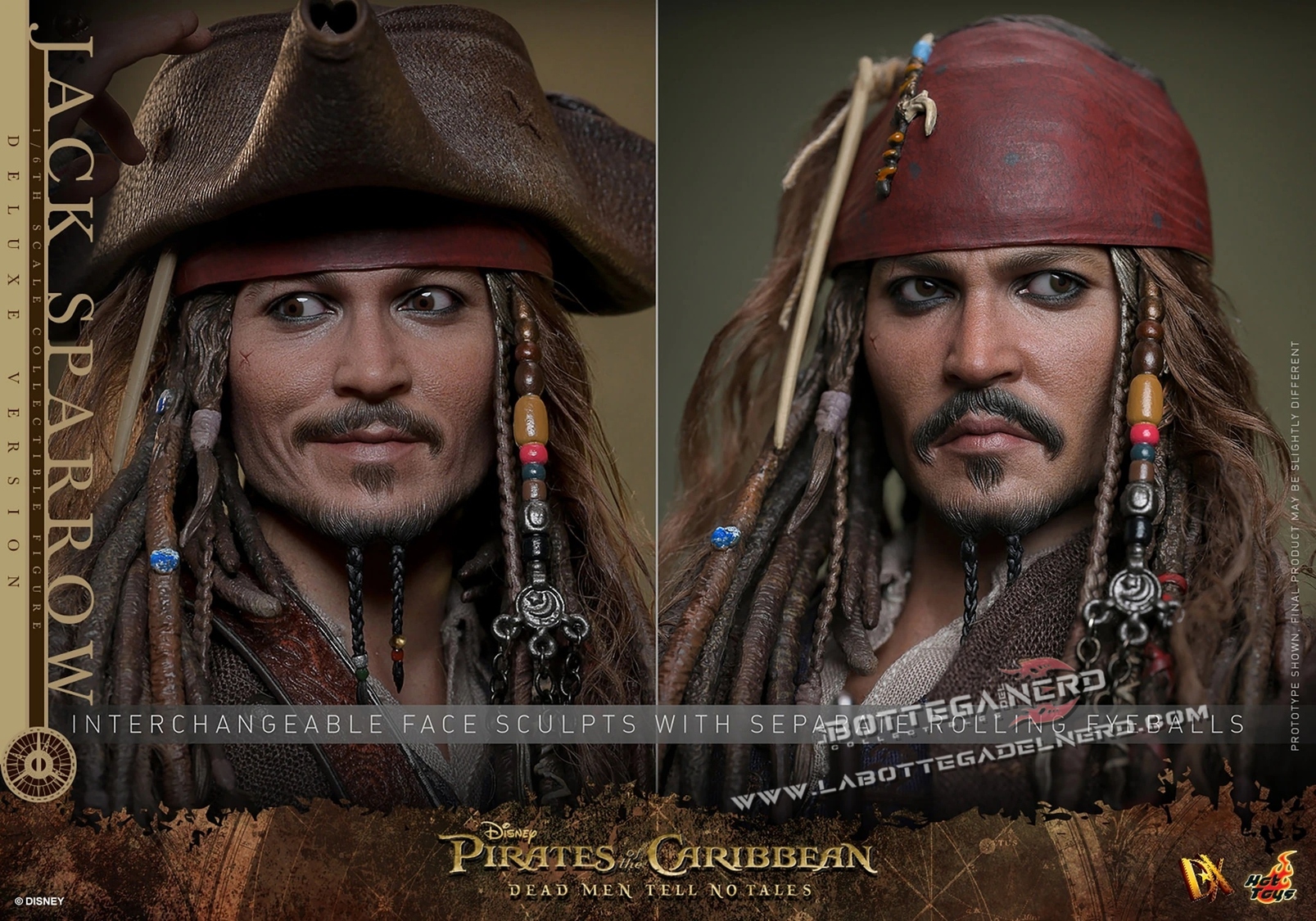 Pirates of the Caribbean - Jack Sparrow Action Figure Deluxe 30cm - immagine 2