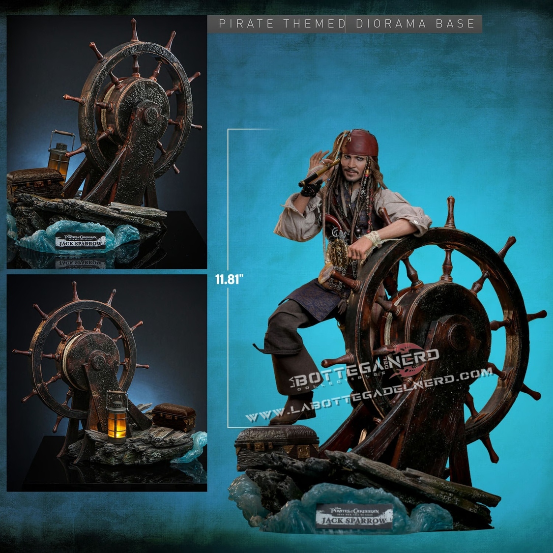 Pirates of the Caribbean - Jack Sparrow Action Figure Deluxe 30cm - immagine 13