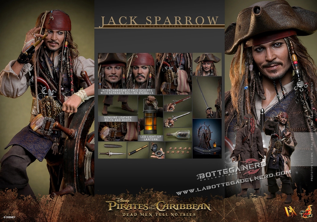 Pirates of the Caribbean - Jack Sparrow Action Figure 30cm - immagine 12