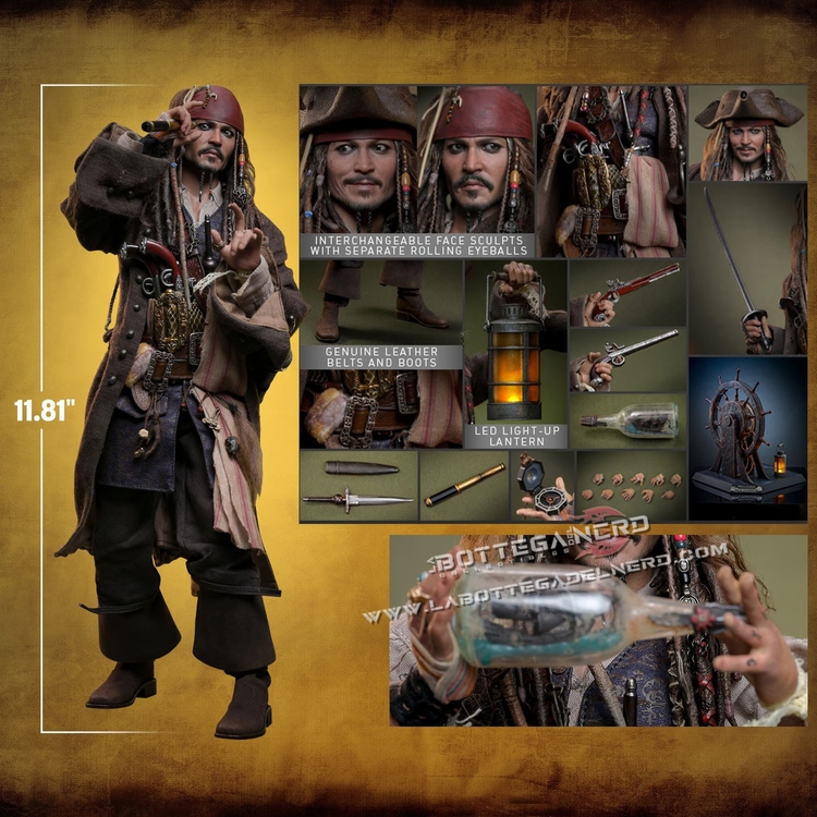 Pirates of the Caribbean - Jack Sparrow Action Figure 30cm - immagine 11