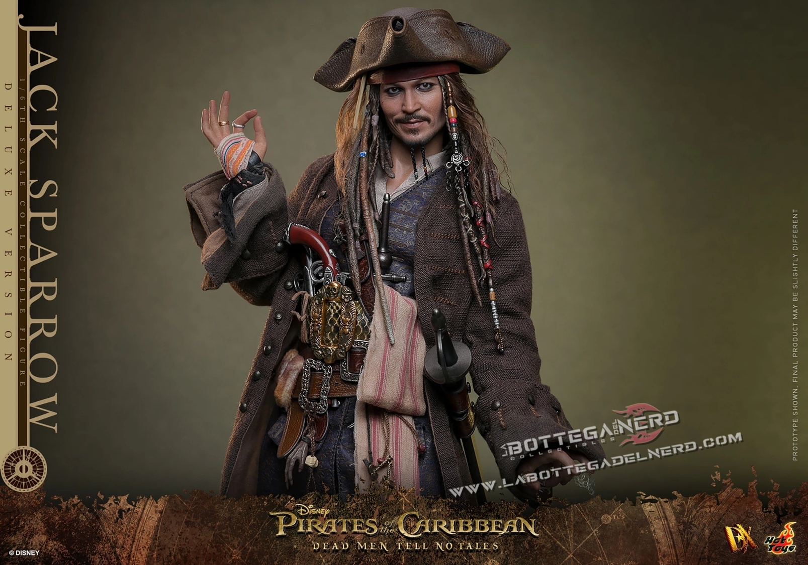 Pirates of the Caribbean - Jack Sparrow Action Figure Deluxe 30cm - immagine 5