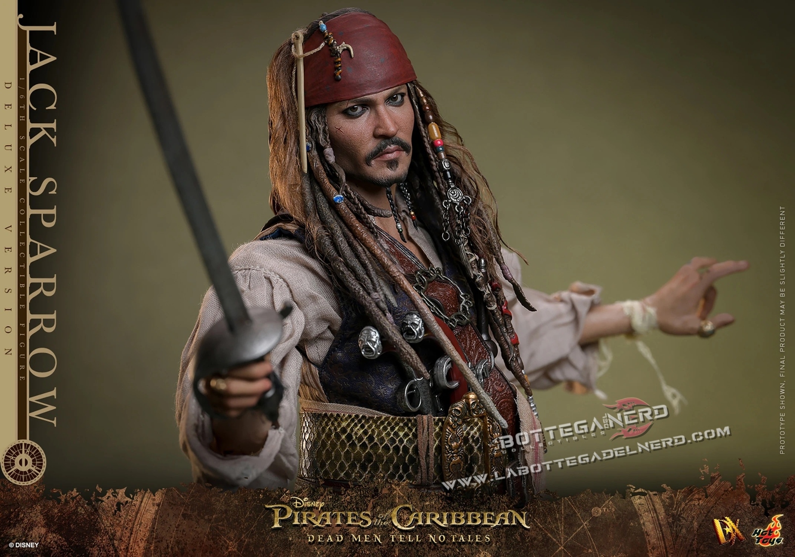 Pirates of the Caribbean - Jack Sparrow Action Figure Deluxe 30cm - immagine 6