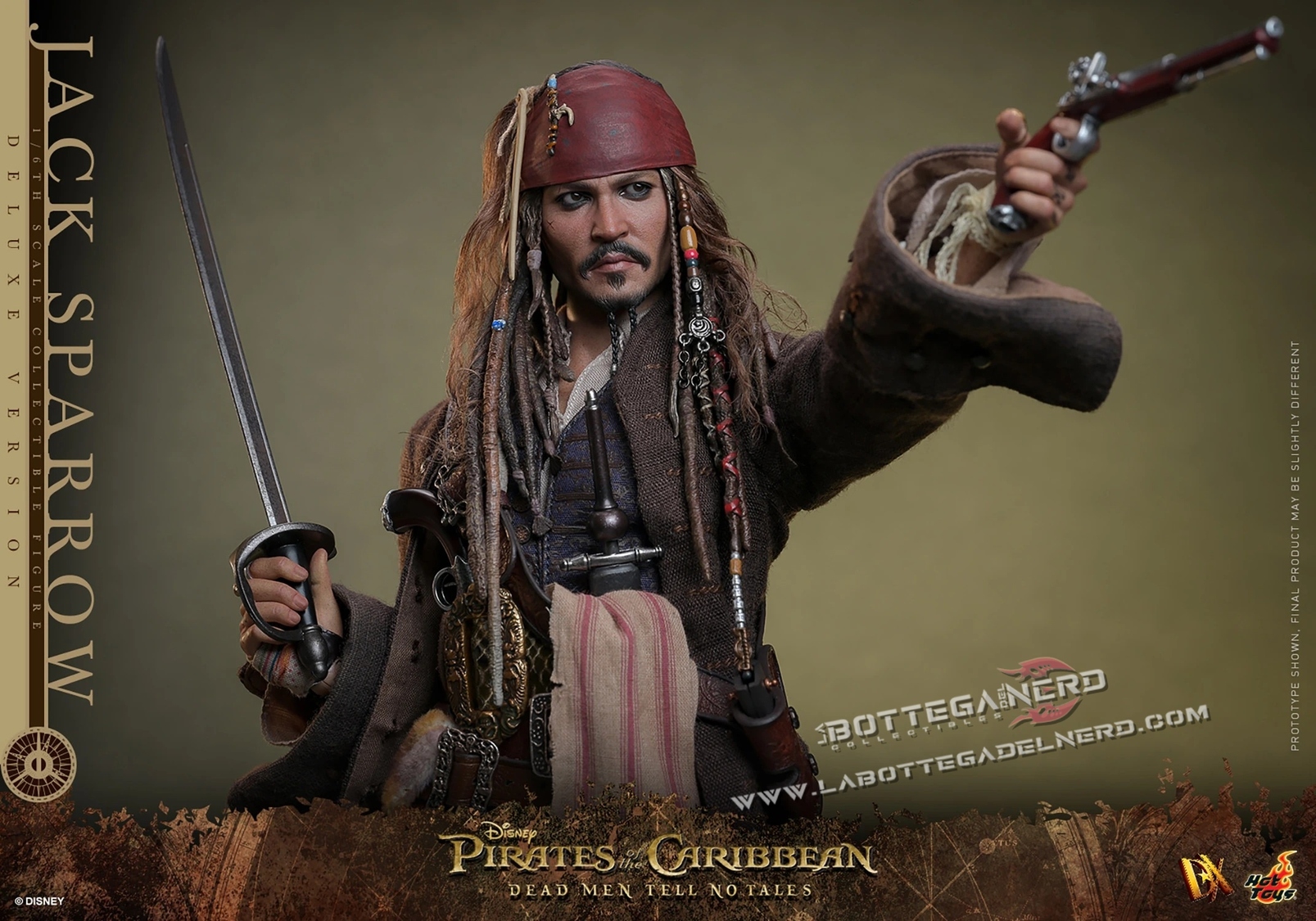 Pirates of the Caribbean - Jack Sparrow Action Figure Deluxe 30cm - immagine 11