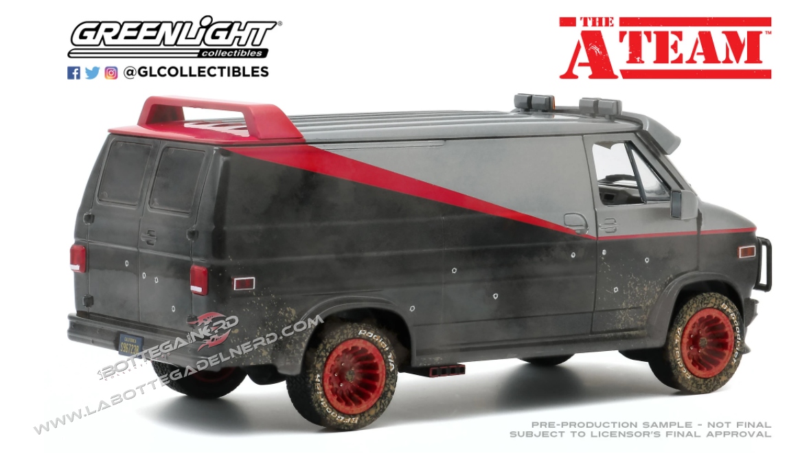 A-Team - Model 1/24 1983 GMC Vandura with Bullet Holes - immagine 3