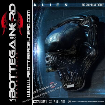 Alien 3D Wall Art - Big Chap Head Trophy 58cm