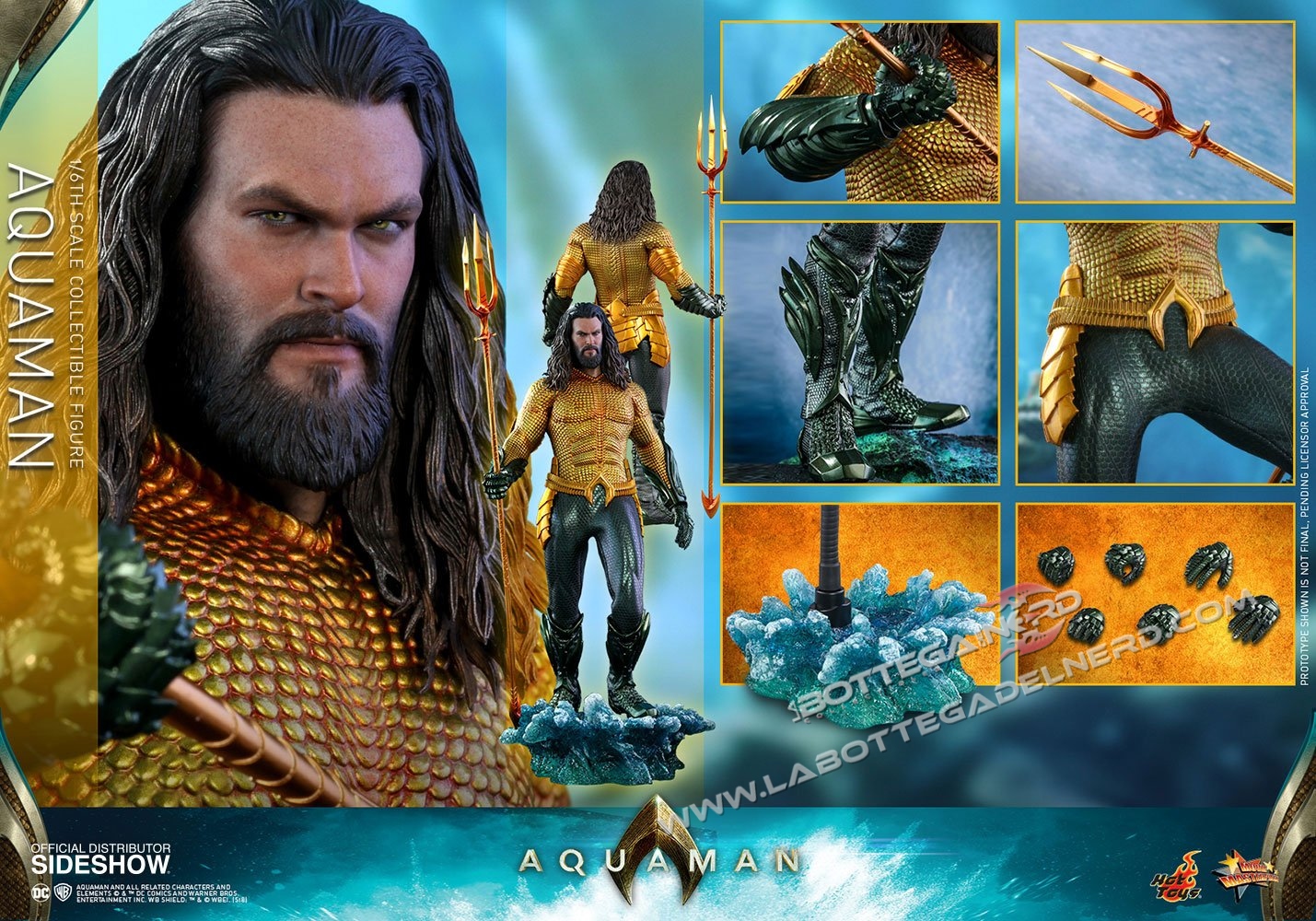 Aquaman - Masterpiece Action Figure Aquaman 33cm - immagine 7