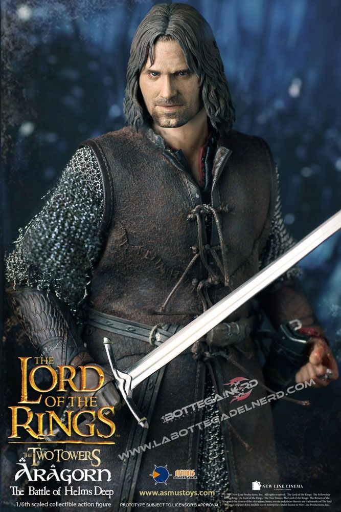 Lord of the Rings - Action Figure 1/6 Aragorn at Helm's Deep 30cm - immagine 2