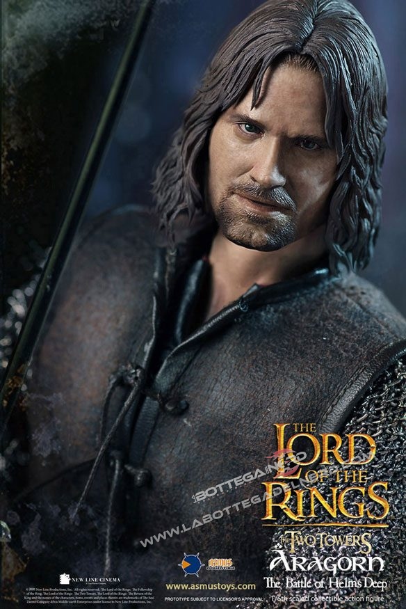 Lord of the Rings - Action Figure 1/6 Aragorn at Helm's Deep 30cm - immagine 4