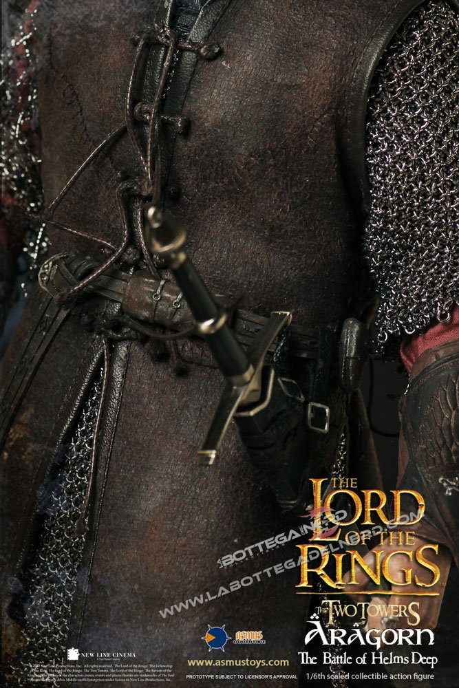 Lord of the Rings - Action Figure 1/6 Aragorn at Helm's Deep 30cm - immagine 5