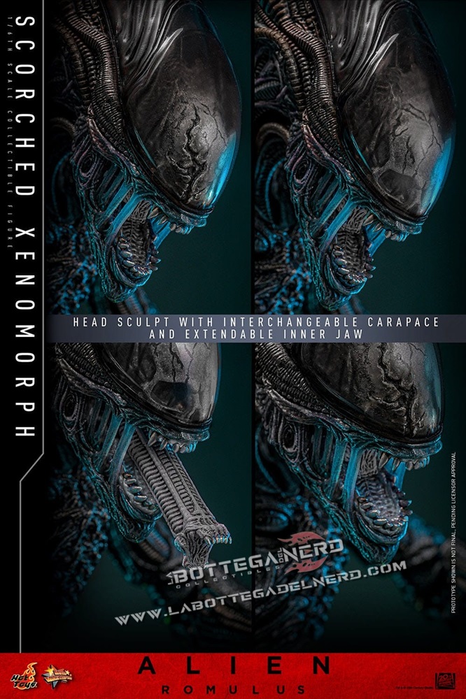Alien: Romulus - Action Figure 1/6 Scorched Xenomorph 44cm - immagine 9