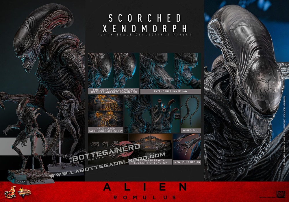 Alien: Romulus - Action Figure 1/6 Scorched Xenomorph 44cm - immagine 11
