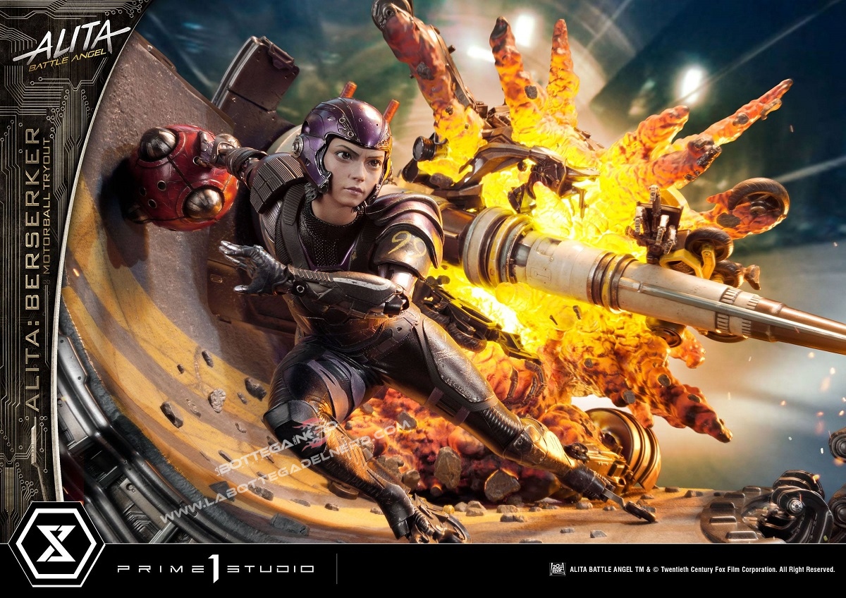 Alita: Battle Angel - Statua 1/4 Alita Berserker Motorball Tryout 64cm - immagine 2
