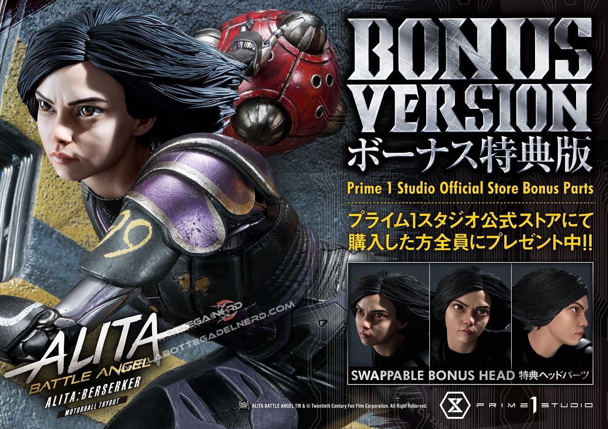 Alita: Battle Angel - Statua 1/4 Bonus Alita Berserker Motorball Tryout 64cm - immagine 2