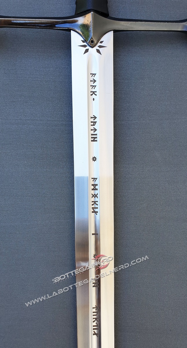 Il Signore degli Anelli - Anduril di Aragorn con incisione + Pannello a muro - immagine 9