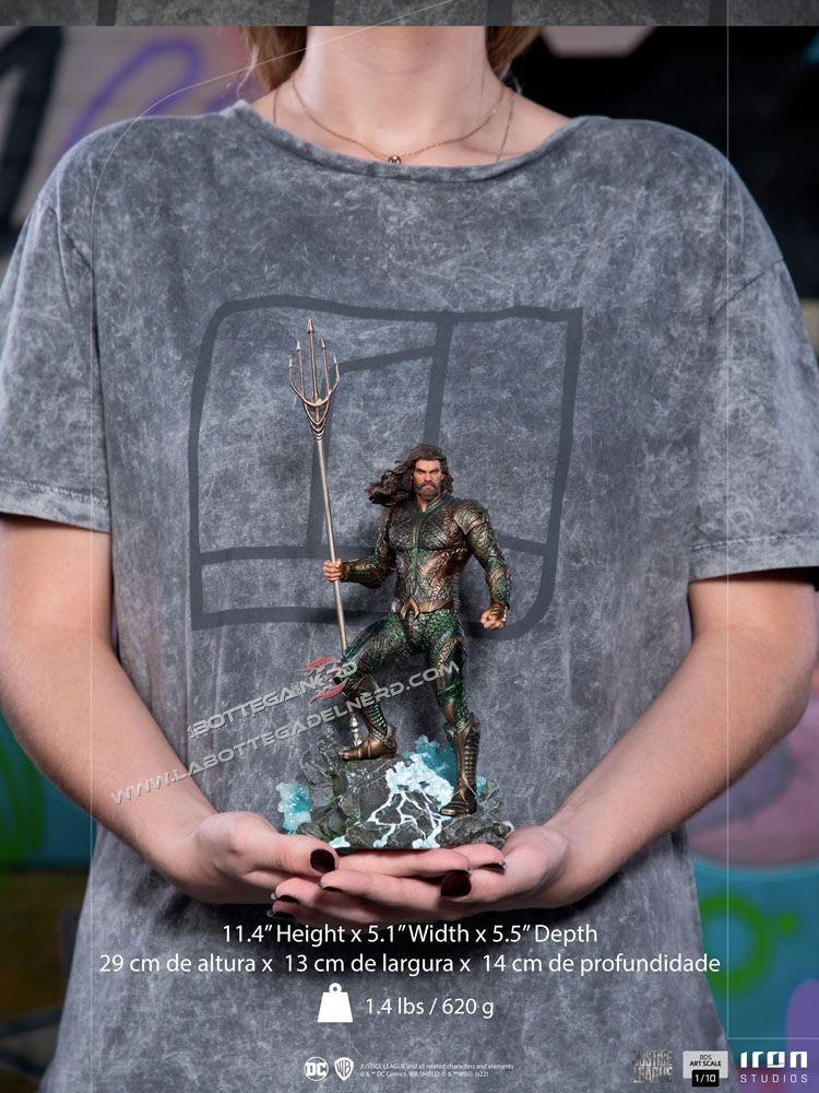 Zack Snyder's Justice League - Art Scale Statue 1/10 Aquaman 29cm - immagine 6
