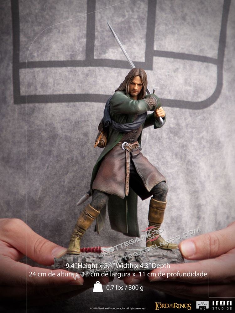 Lord Of The Rings - BDS Art Scale Statue 1/10 Aragorn 24cm - immagine 6