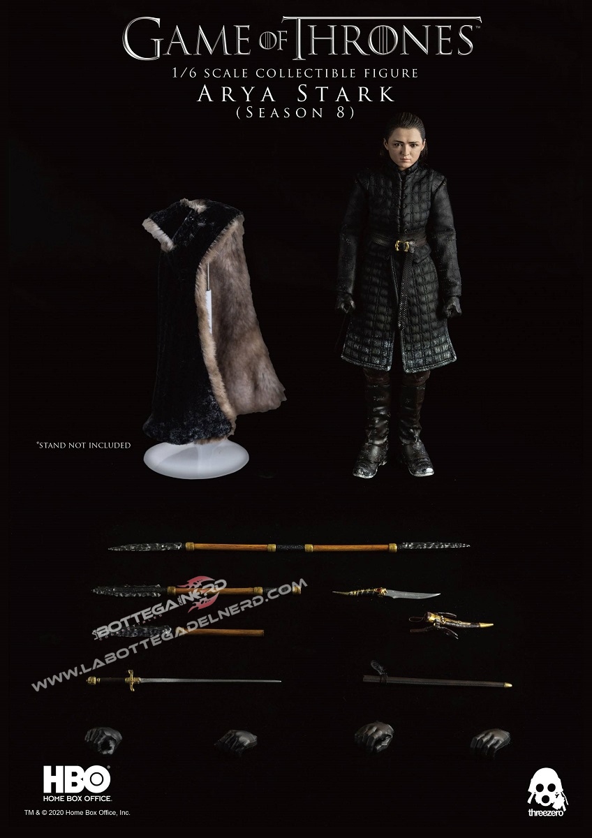 Game of Thrones - Action Figure 1/6 Arya Stark 25cm - immagine 7