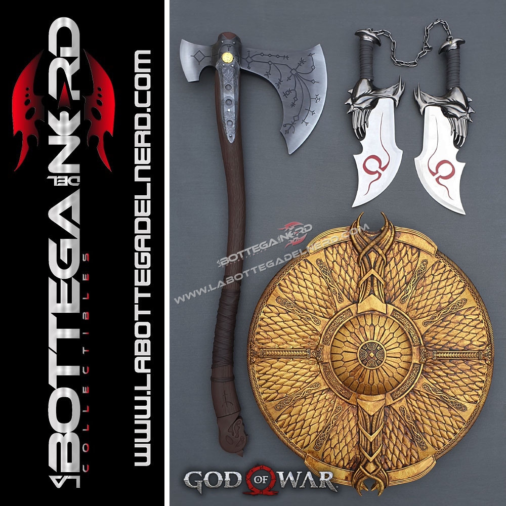 God of War 4 - ULTIMATE PACK Leviatano, Scudo, Lame del Caos 1:1