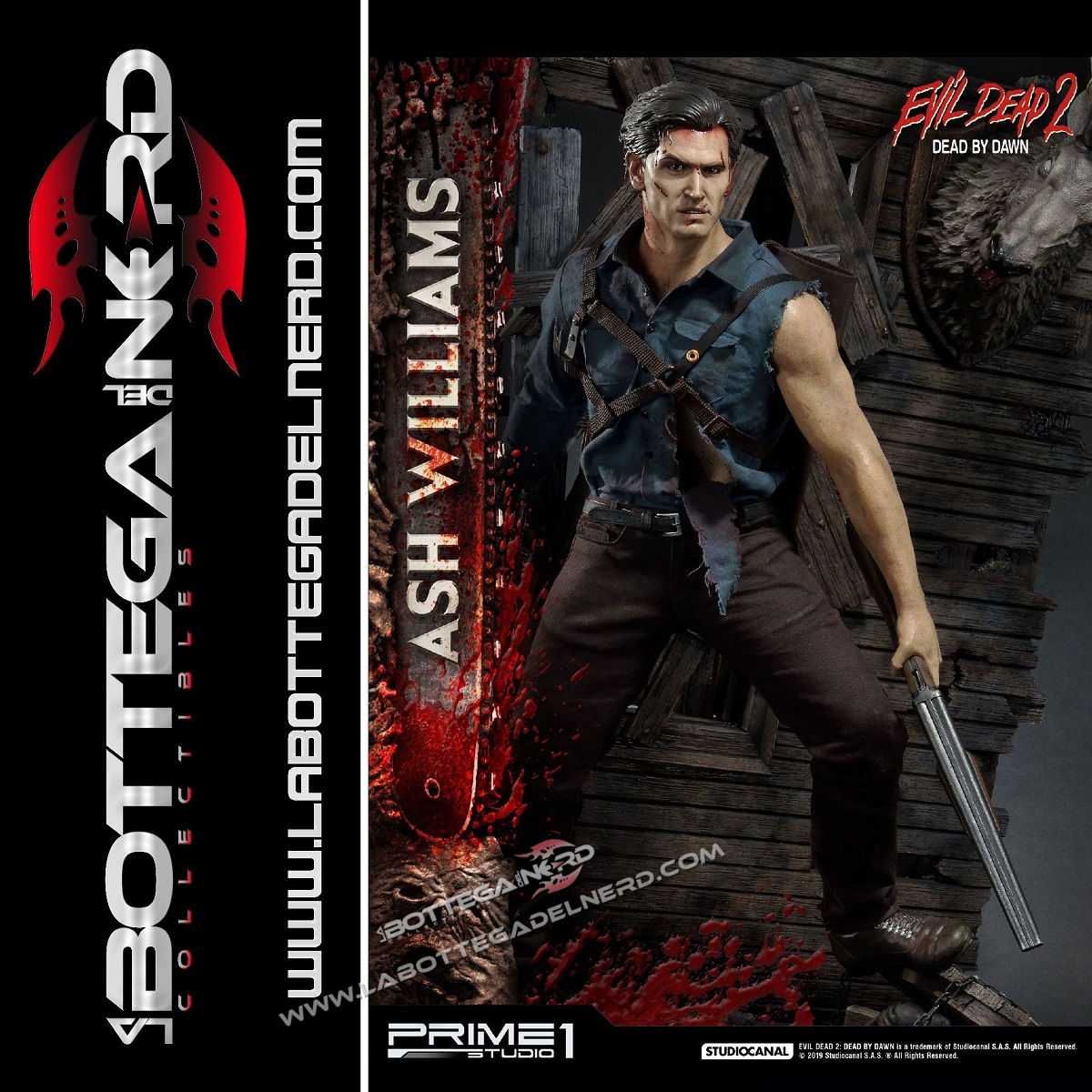 Evil Dead II - Statua 1/3 Ash Williams 96cm