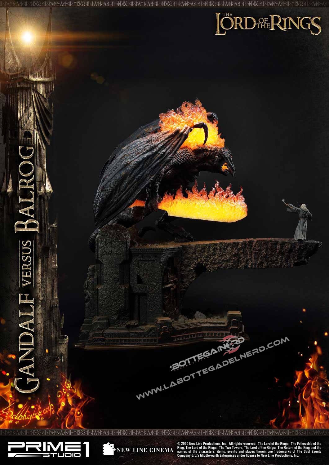 Il Signore degli Anelli - Statua Gandalf Vs. Balrog 79cm - immagine 4
