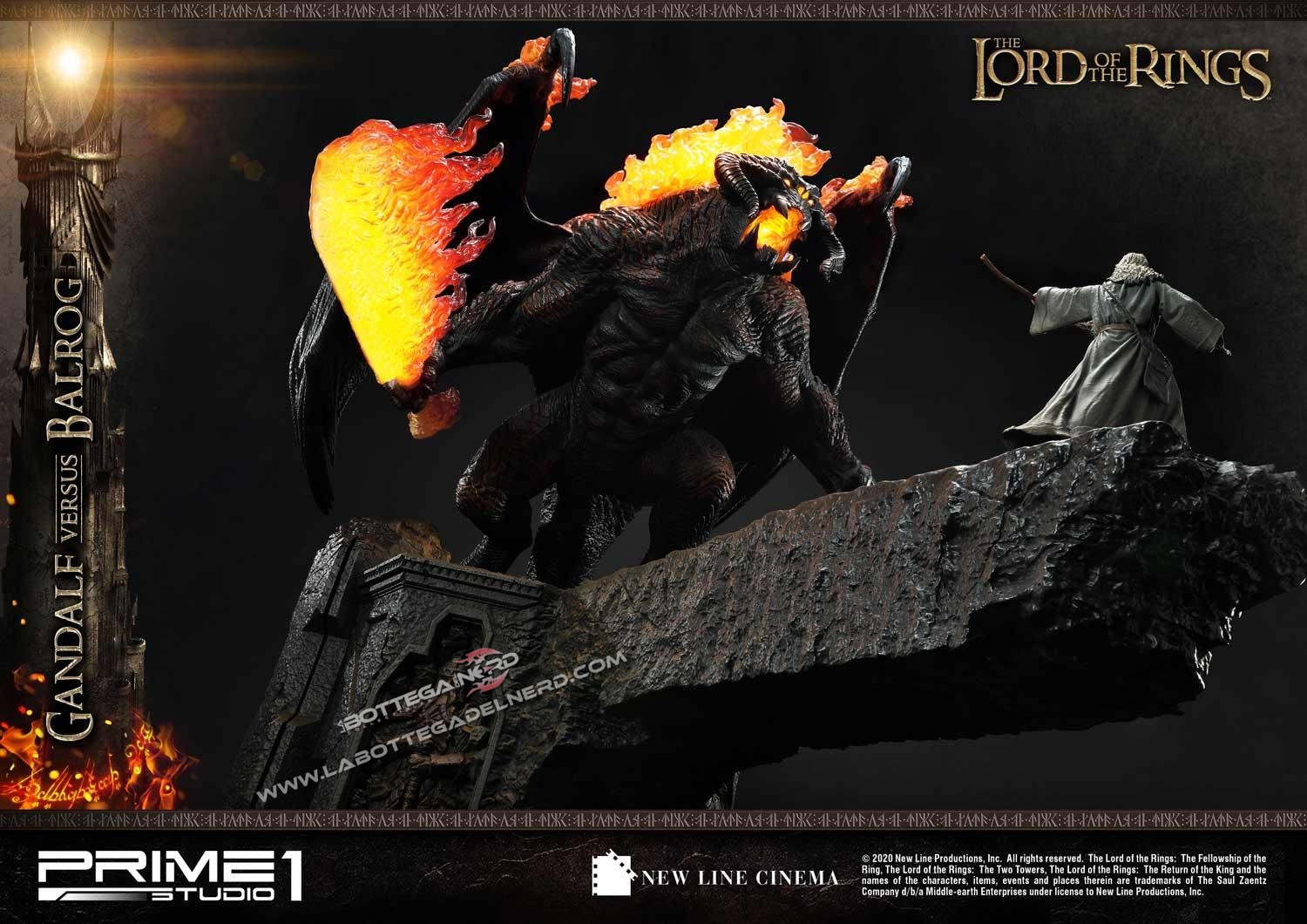 Il Signore degli Anelli - Statua Gandalf Vs. Balrog 79cm - immagine 3