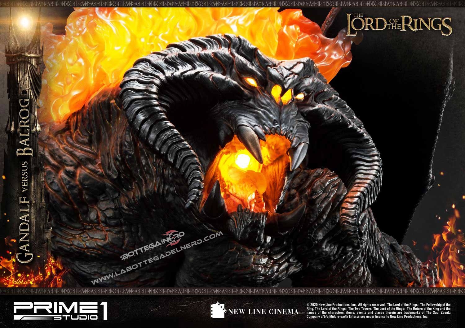 Il Signore degli Anelli - Statua Gandalf Vs. Balrog 79cm - immagine 5
