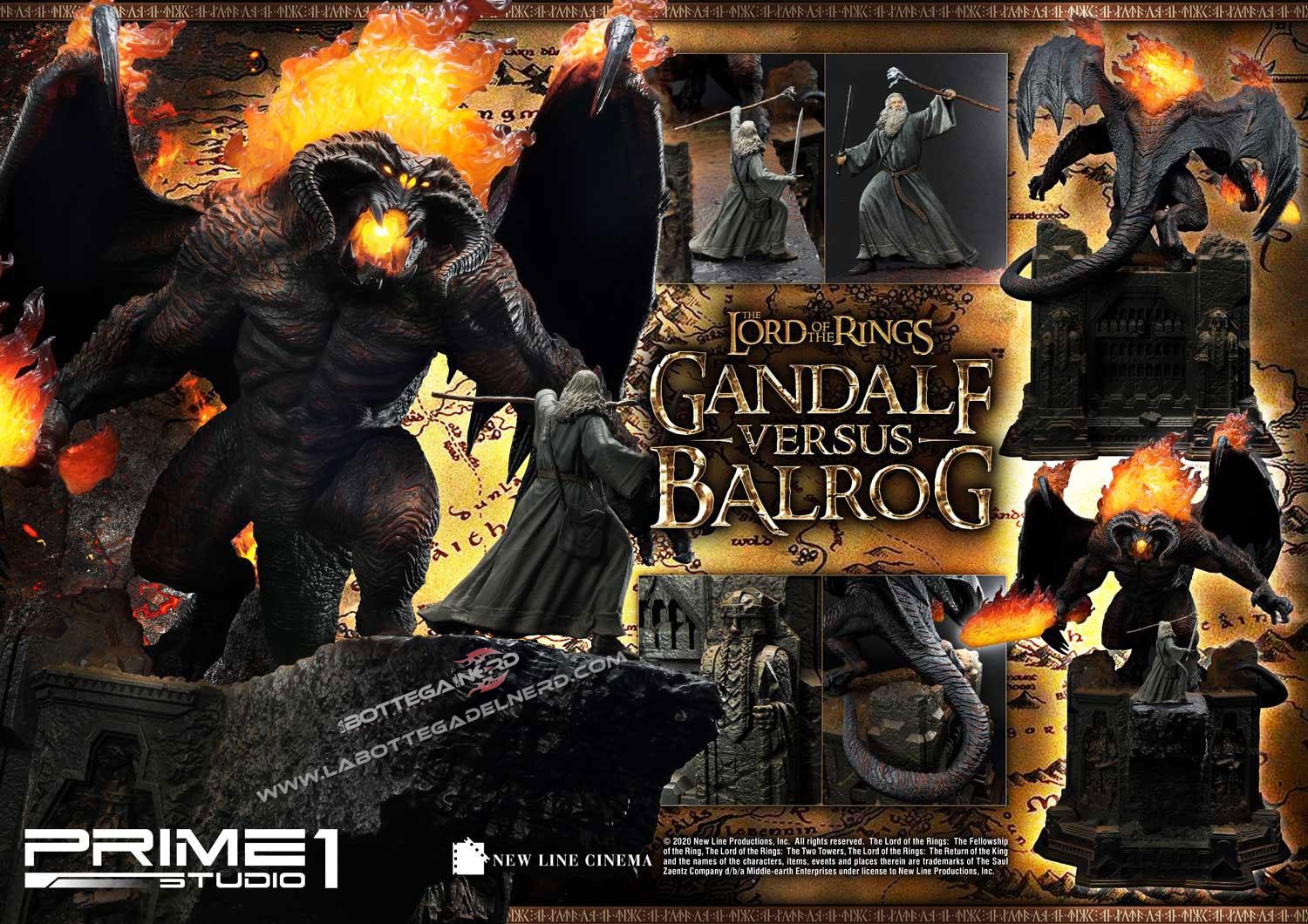 Il Signore degli Anelli - Statua Gandalf Vs. Balrog 79cm - immagine 11
