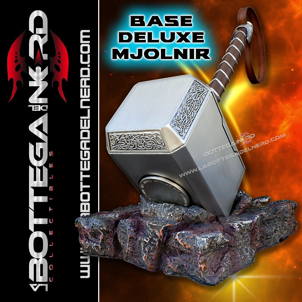 Marvel - Base d'appoggio Deluxe per Martello di Thor (Mjöllnir)