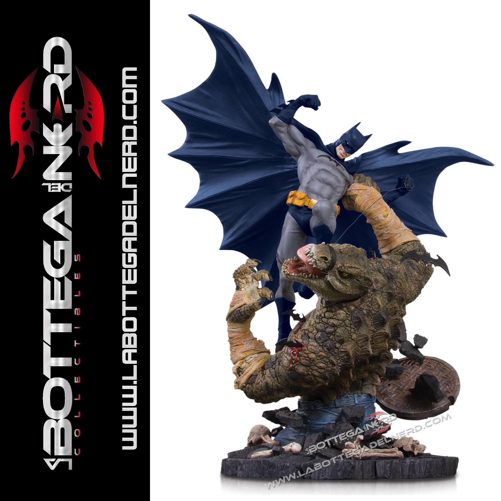 DC Comics - Statua Batman vs. Killer Croc 23cm