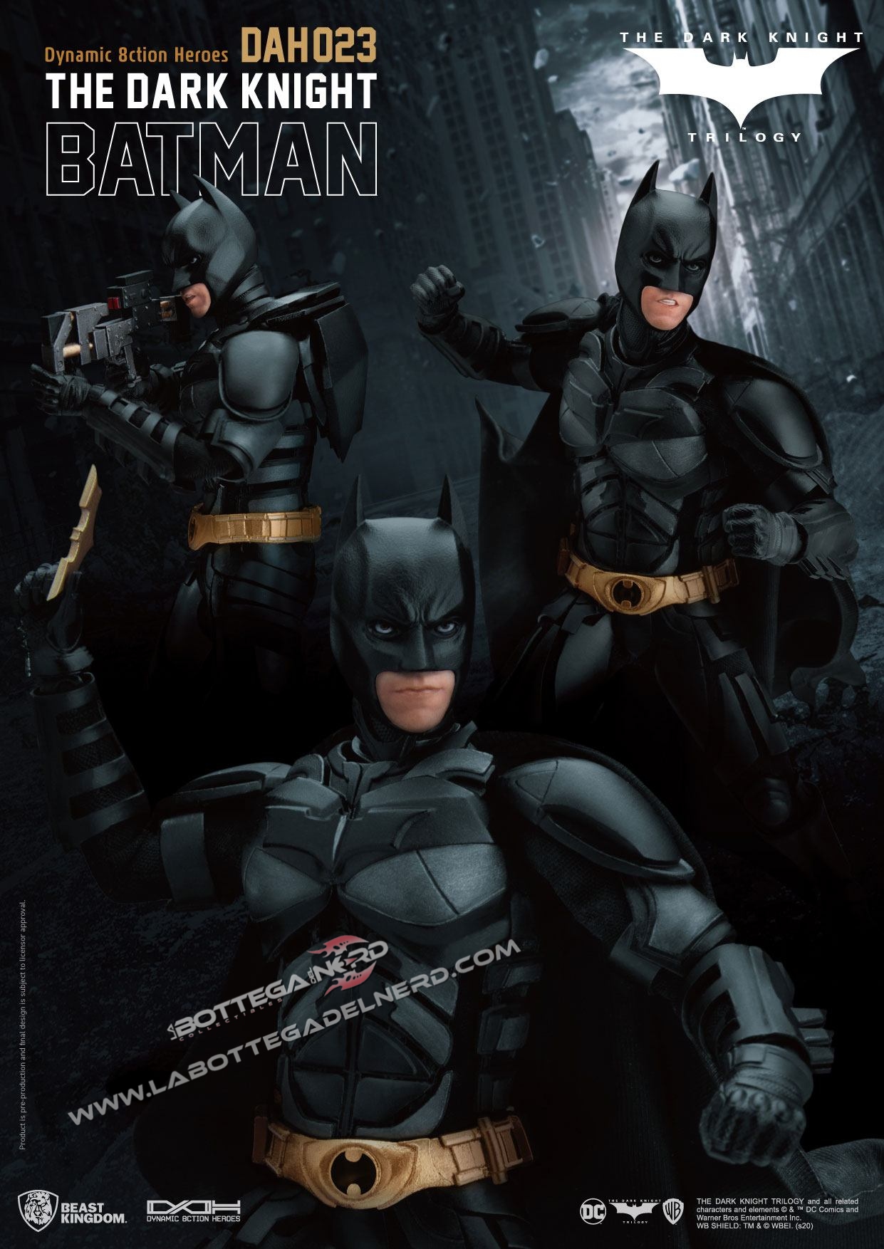 DC COMICS – Dark Knight Batman DLX Action Figure DynamicActionHero 21cm - immagine 3