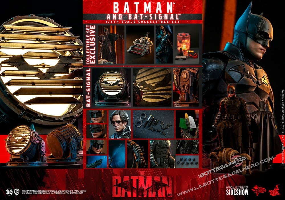 The Batman - Masterpiece Action Figure 1/6 Batman with Bat-Signal 31cm - immagine 16