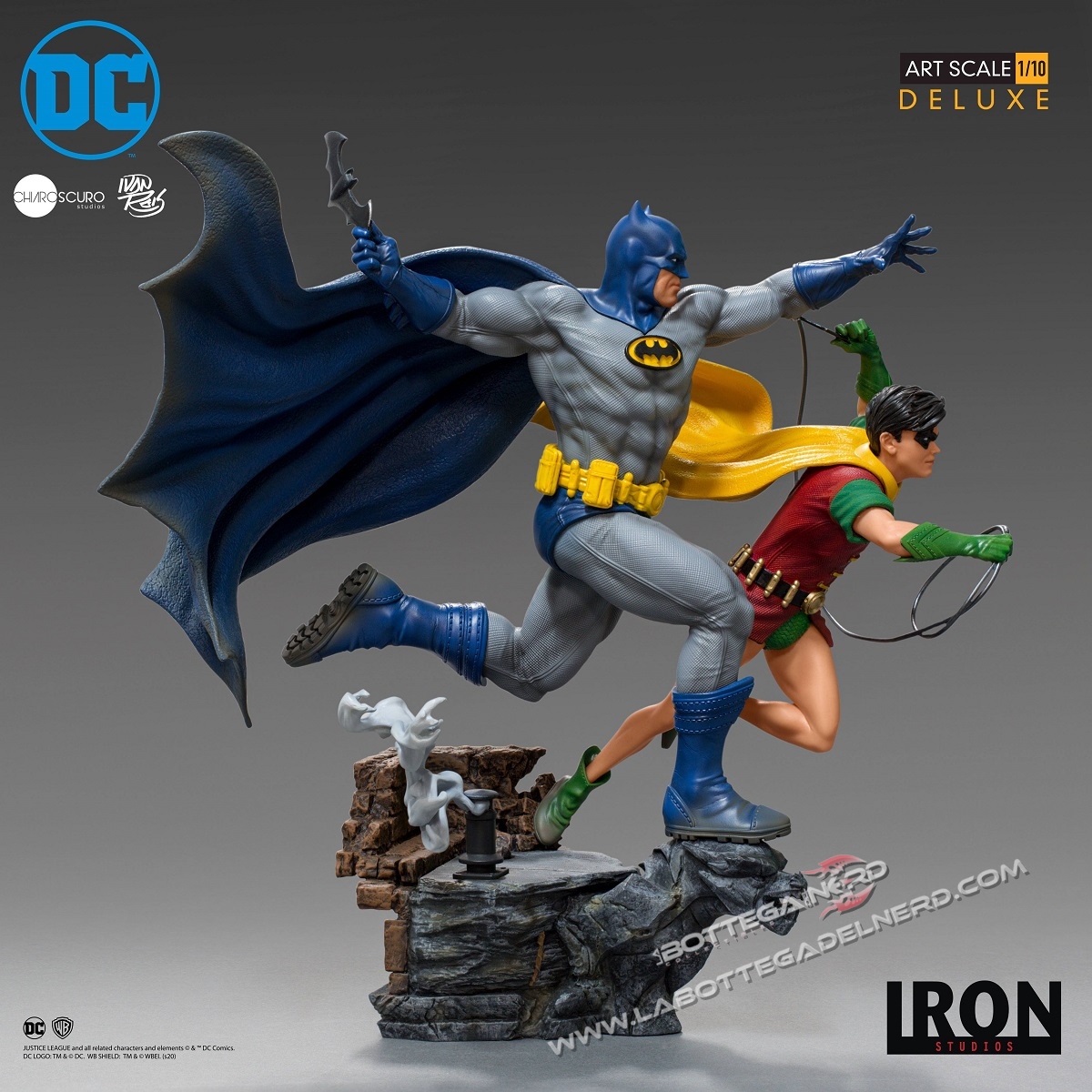 DC Comics - Deluxe Statua 1/10 Batman & Robin by Ivan Reis 25cm - immagine 4