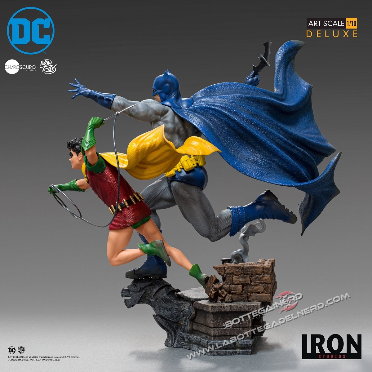DC Comics - Deluxe Statua 1/10 Batman & Robin by Ivan Reis 25cm - immagine 5