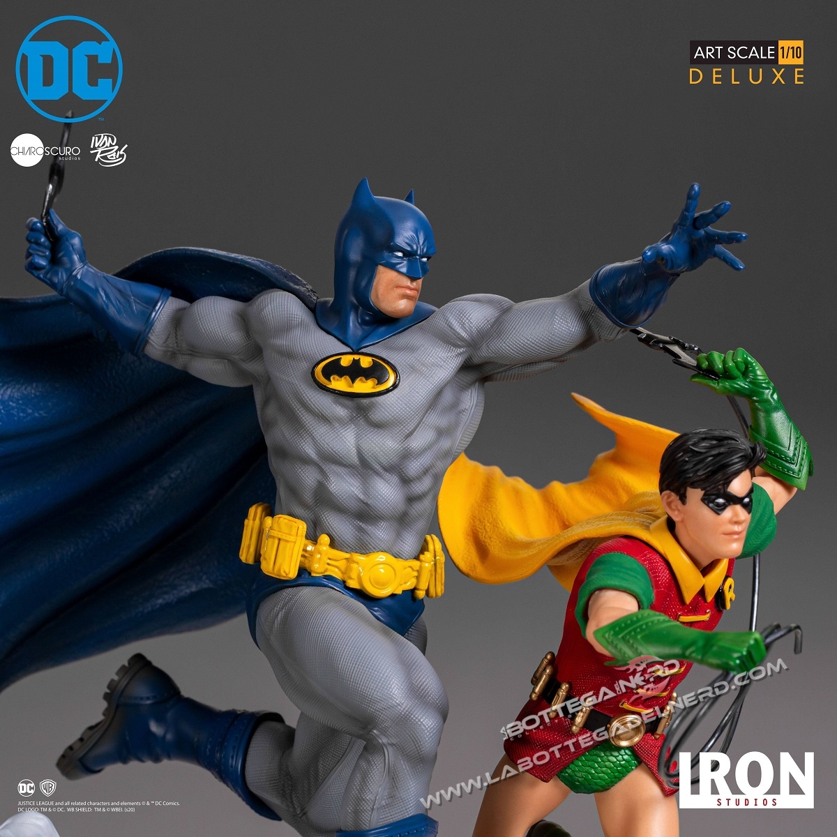 DC Comics - Deluxe Statua 1/10 Batman & Robin by Ivan Reis 25cm - immagine 2