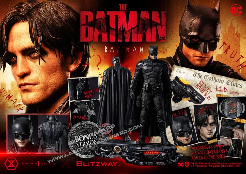 The Batman - Museum Statue 1/3 Batman Bonus Version 79cm - immagine 12