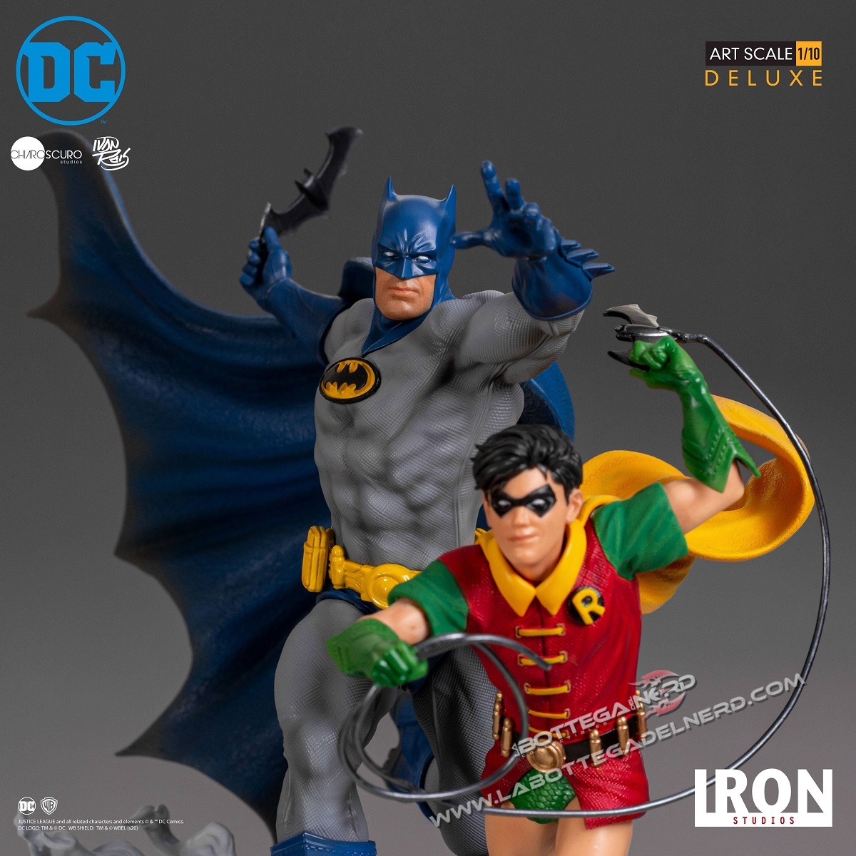 DC Comics - Deluxe Statua 1/10 Batman & Robin by Ivan Reis 25cm - immagine 3