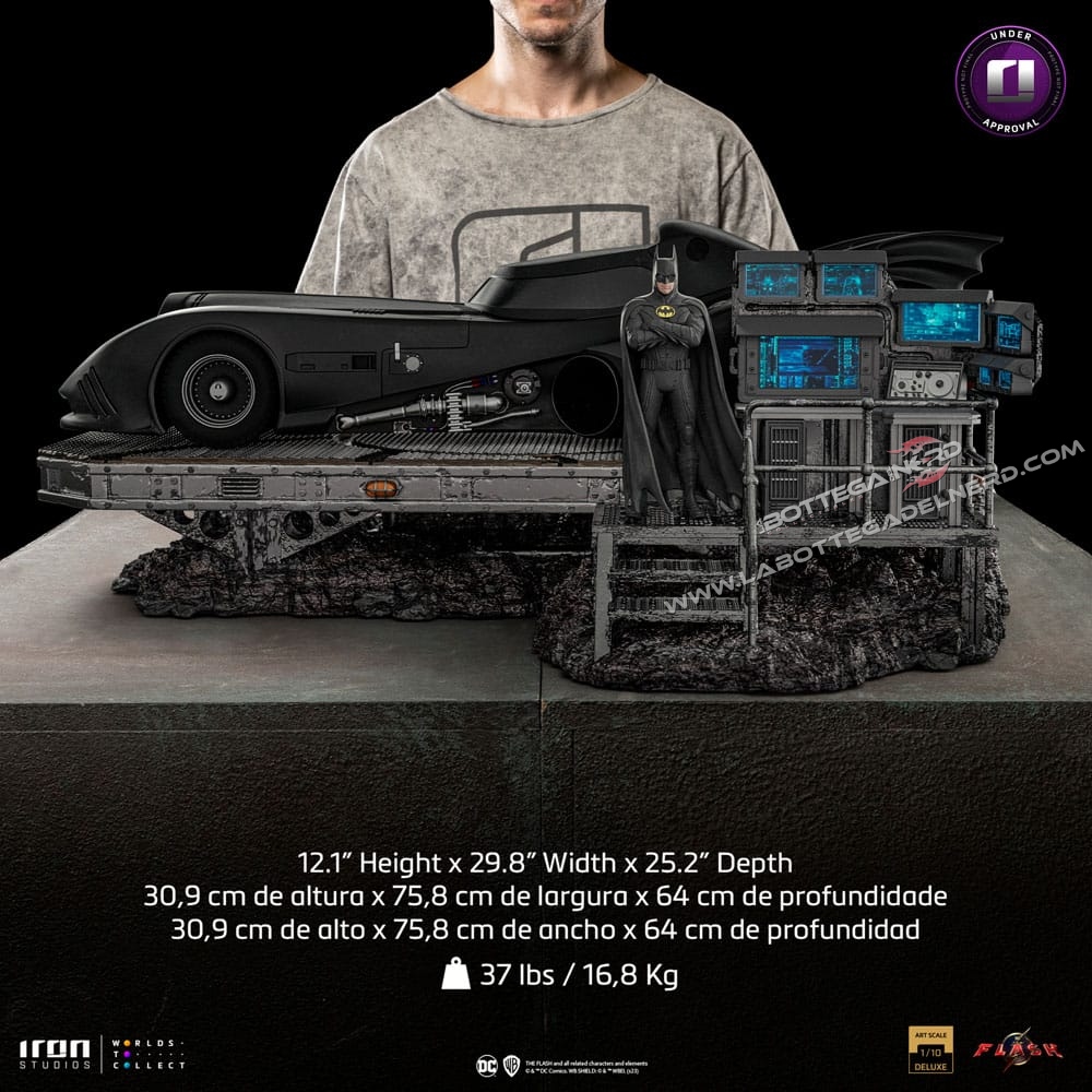 The Flash Movie - Art Scale Deluxe Statue 1/10 Batmobile 76cm - immagine 6