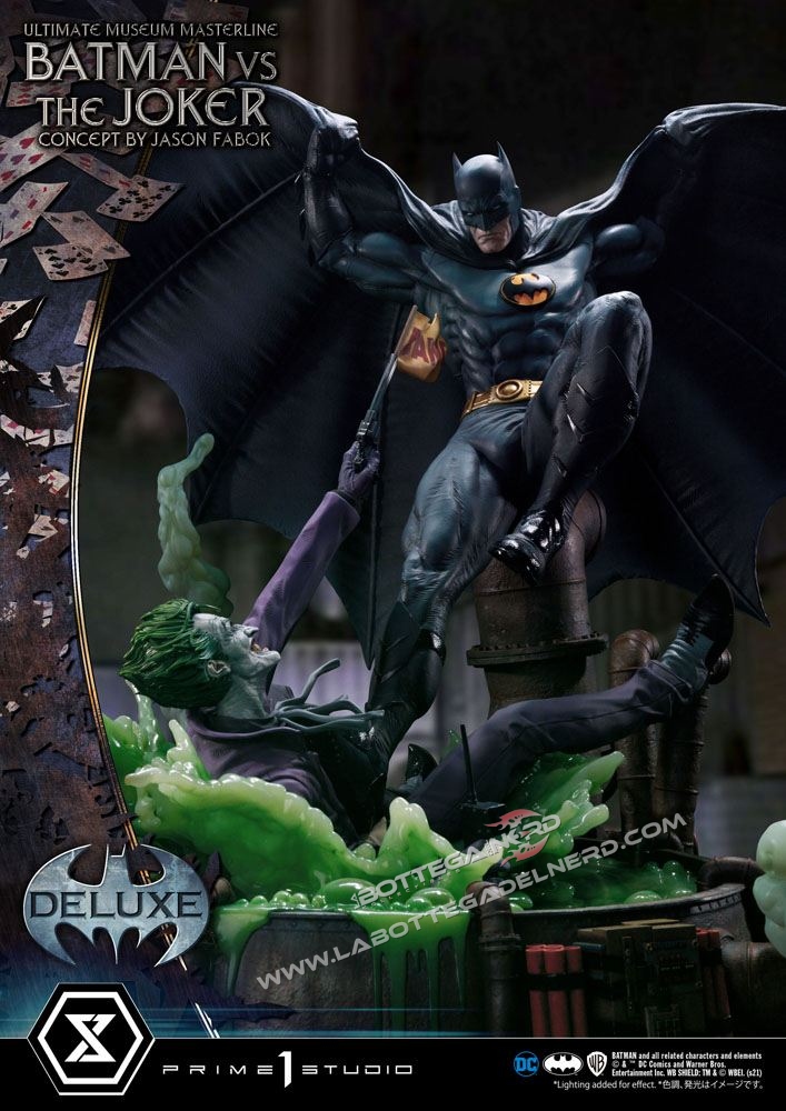 DC Comics Statue 1/3 Batman vs. The Joker Deluxe Bonus Version 85cm - immagine 2