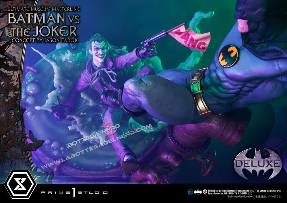 DC Comics Statue 1/3 Batman vs. The Joker Deluxe Bonus Version 85cm - immagine 9