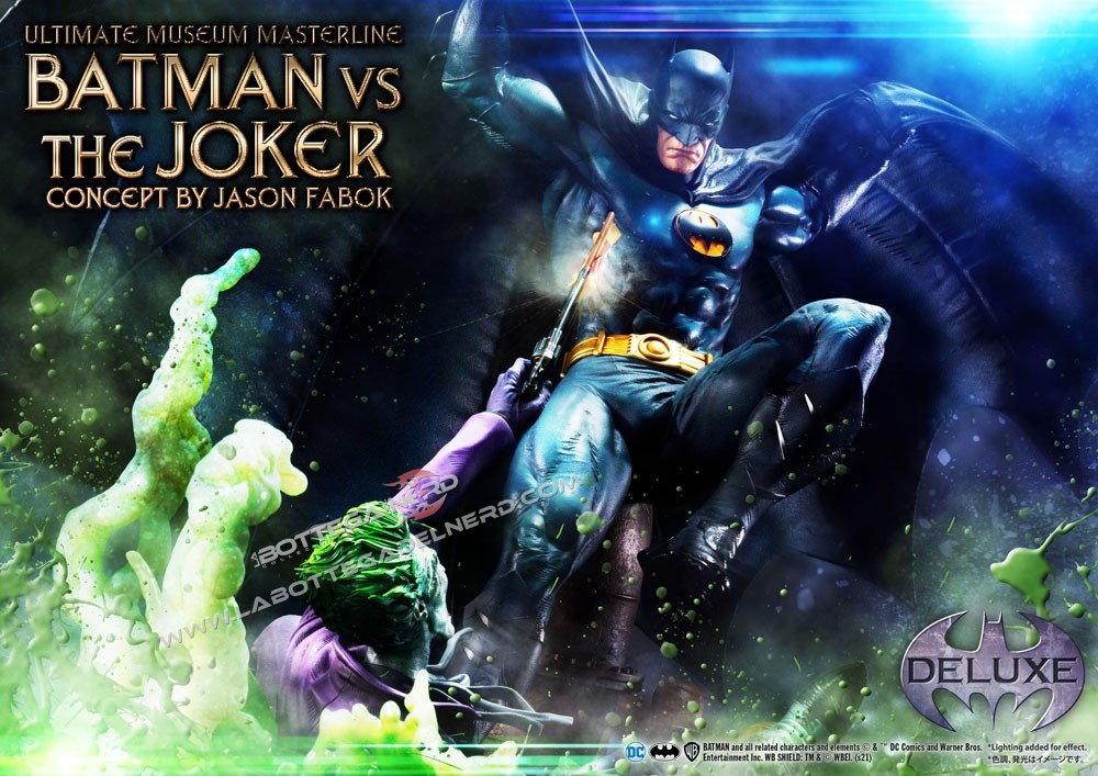 DC Comics Statue 1/3 Batman vs. The Joker Deluxe Bonus Version 85cm - immagine 8