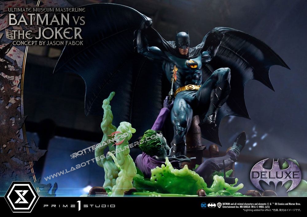 DC Comics Statue 1/3 Batman vs. The Joker Deluxe Bonus Version 85cm - immagine 4
